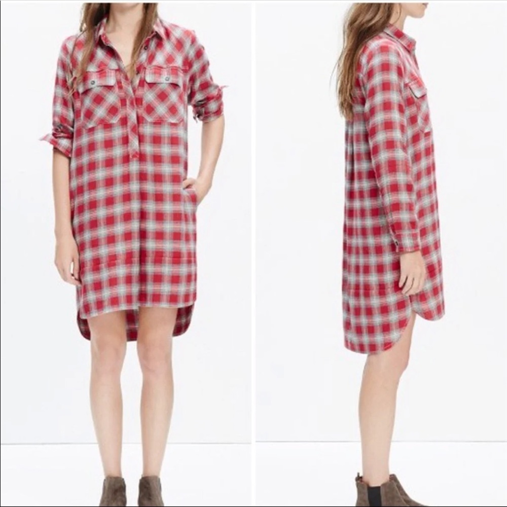 [MADEWELL] NEW Daywalk Fairfax Plaid Shirtdress